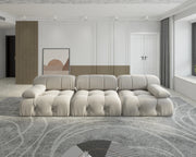 Minimalist Velvet Modular Sectional Sofa