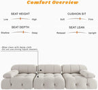 Minimalist Velvet Modular Sectional Sofa