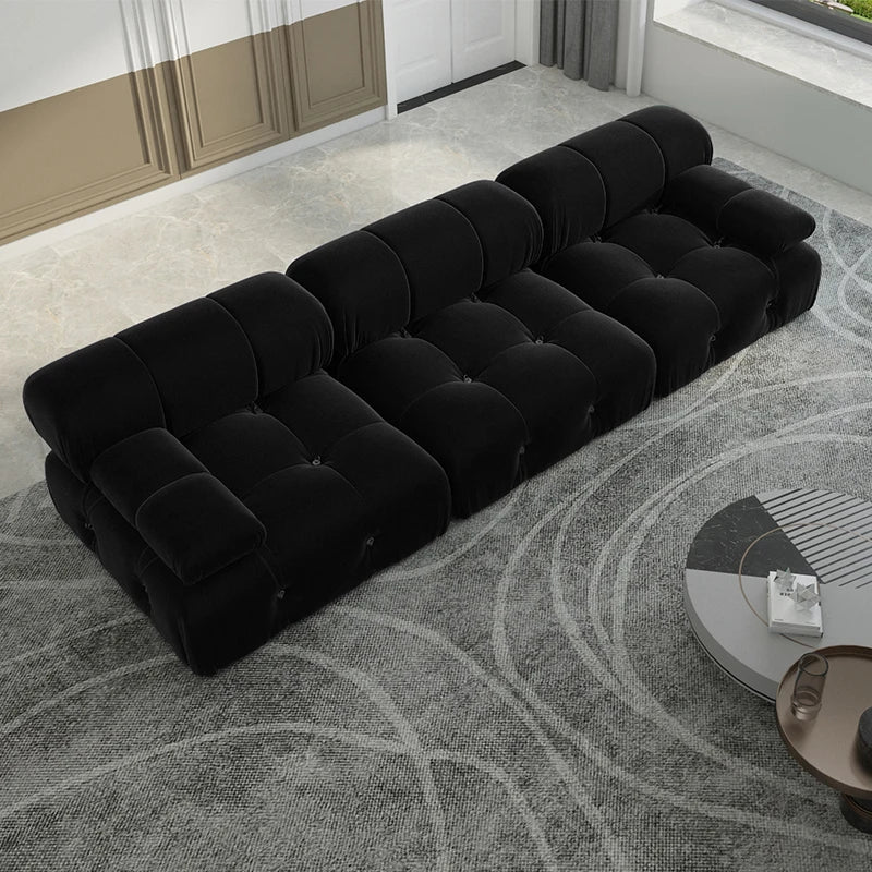 Minimalist Velvet Modular Sectional Sofa