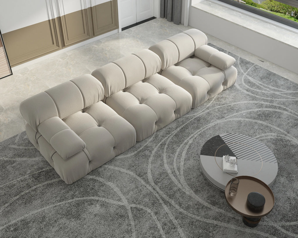 Minimalist Velvet Modular Sectional Sofa