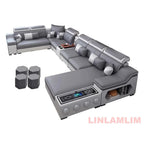 Modern Sectional Sofa with Bluetooth USB