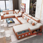 Modern Sectional Sofa with Bluetooth USB