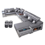 Modern Sectional Sofa with Bluetooth USB