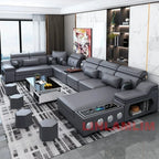 Modern Sectional Sofa with Bluetooth USB