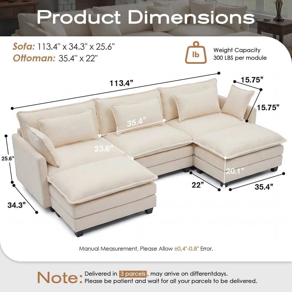 Redlife Cloud Modular Sectional Sofa