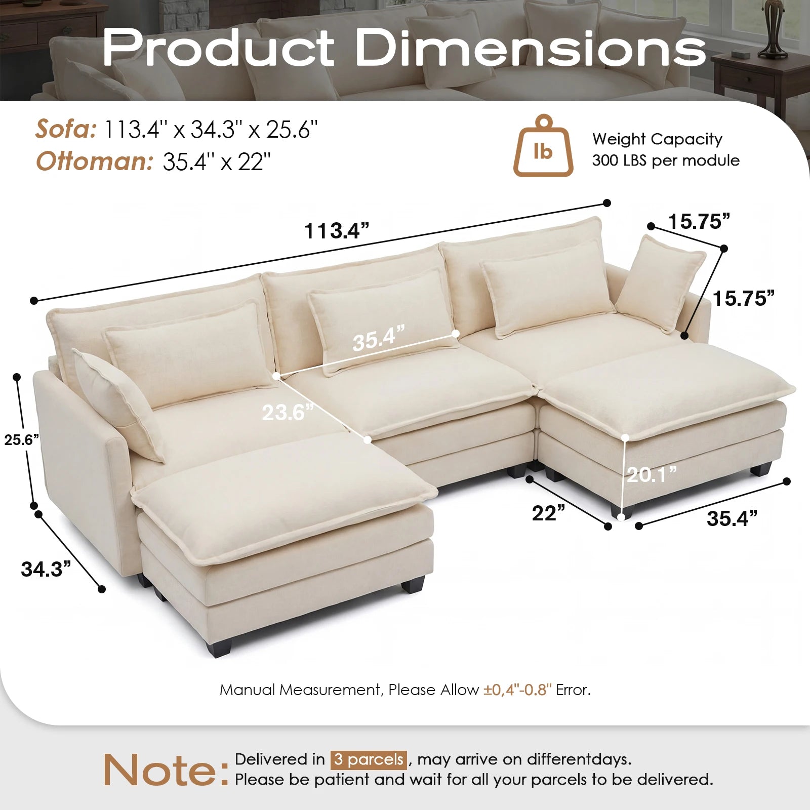 Redlife Cloud Modular Sectional Sofa