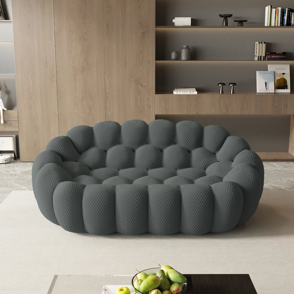 Curved Boneless Sofa Loveseat