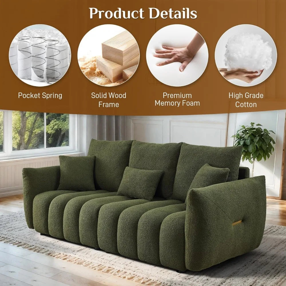 Teddy Cloud Sherpa Sofa Couch
