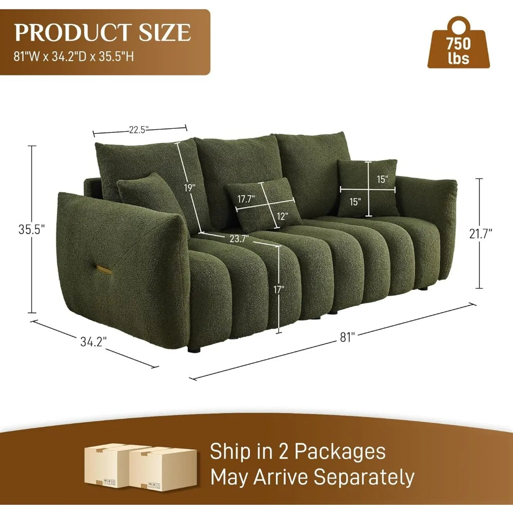Teddy Cloud Sherpa Sofa Couch