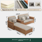 Nordic Ash Wood Fabric Sofa