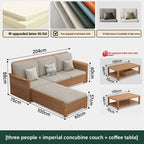 Nordic Ash Wood Fabric Sofa