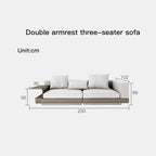Italian Minimalist Cotton Linen Sofa