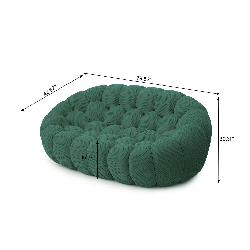 Curved Boneless Sofa Loveseat