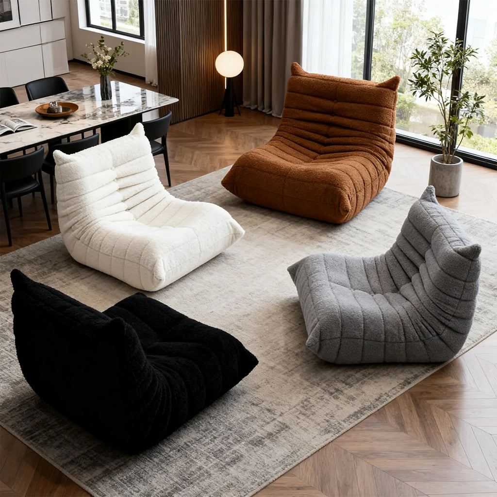 Velvet Boneless Sofa