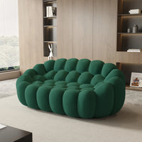 Curved Boneless Sofa Loveseat