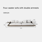 Italian Minimalist Cotton Linen Sofa