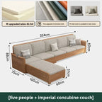 Nordic Ash Wood Fabric Sofa