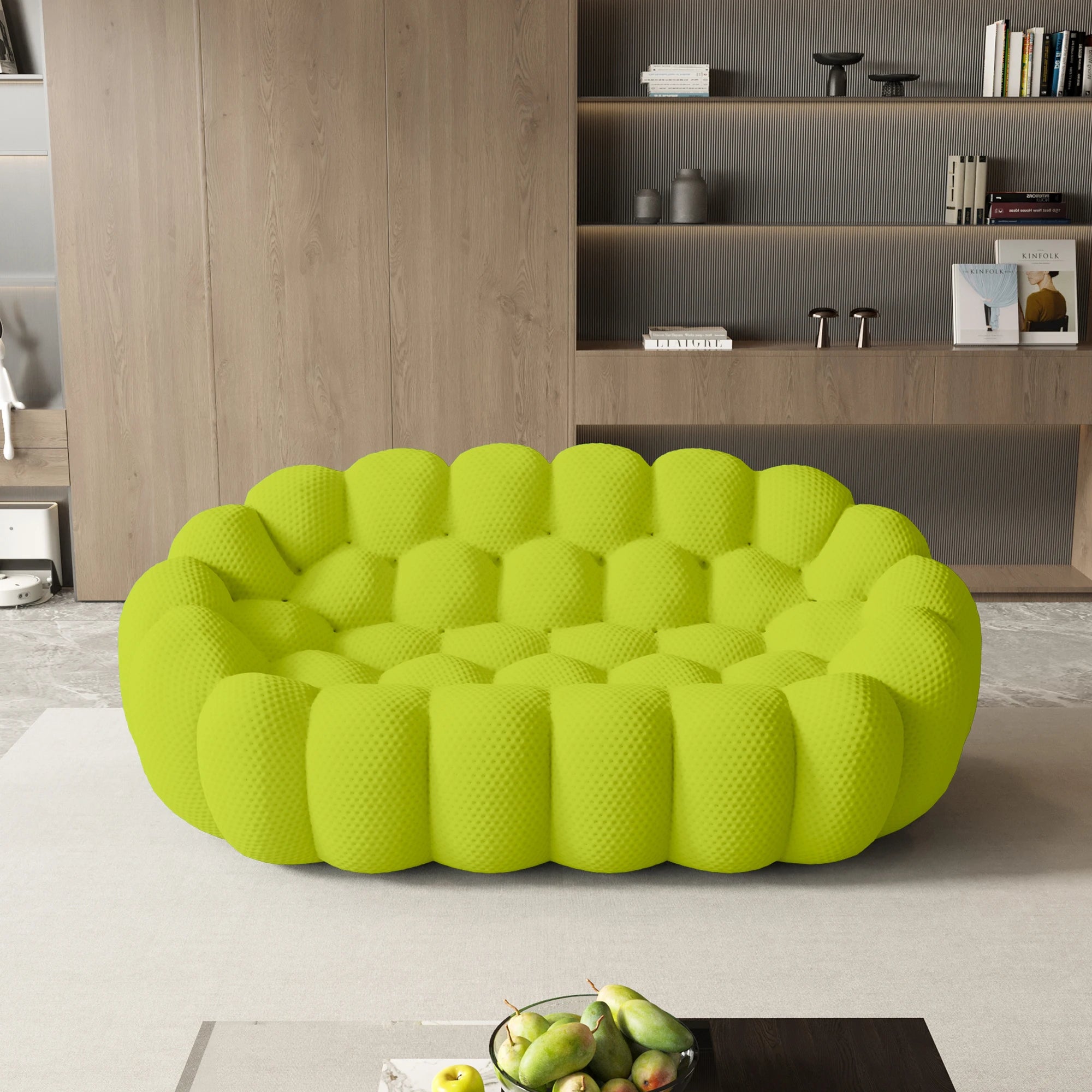 Curved Boneless Sofa Loveseat