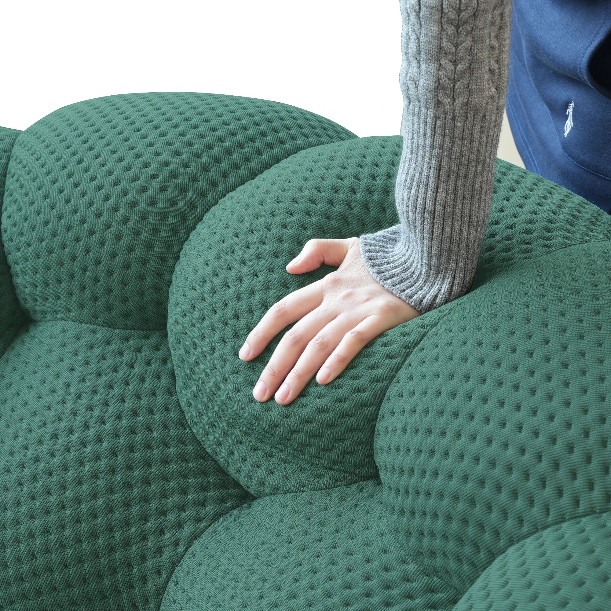 Curved Boneless Sofa Loveseat