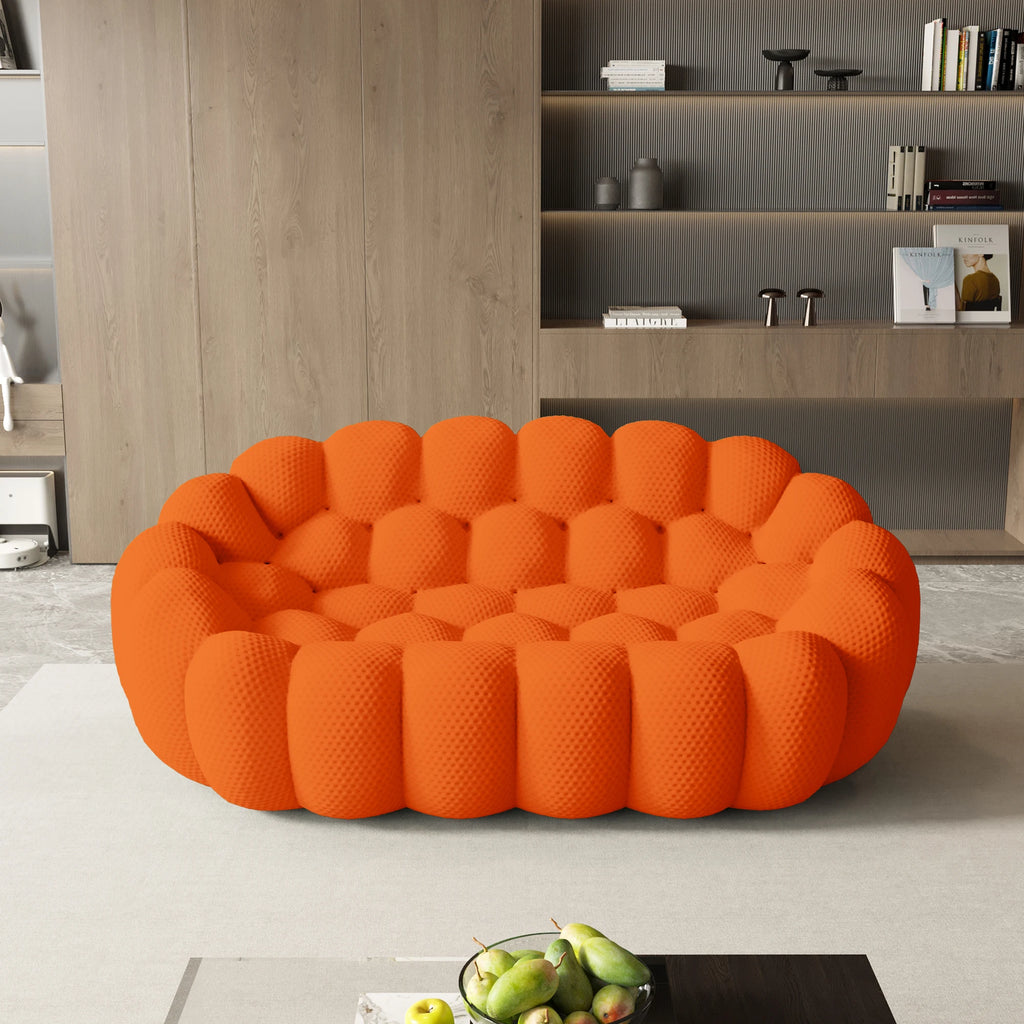 Curved Boneless Sofa Loveseat