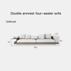 Italian Minimalist Cotton Linen Sofa
