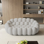 Curved Boneless Sofa Loveseat