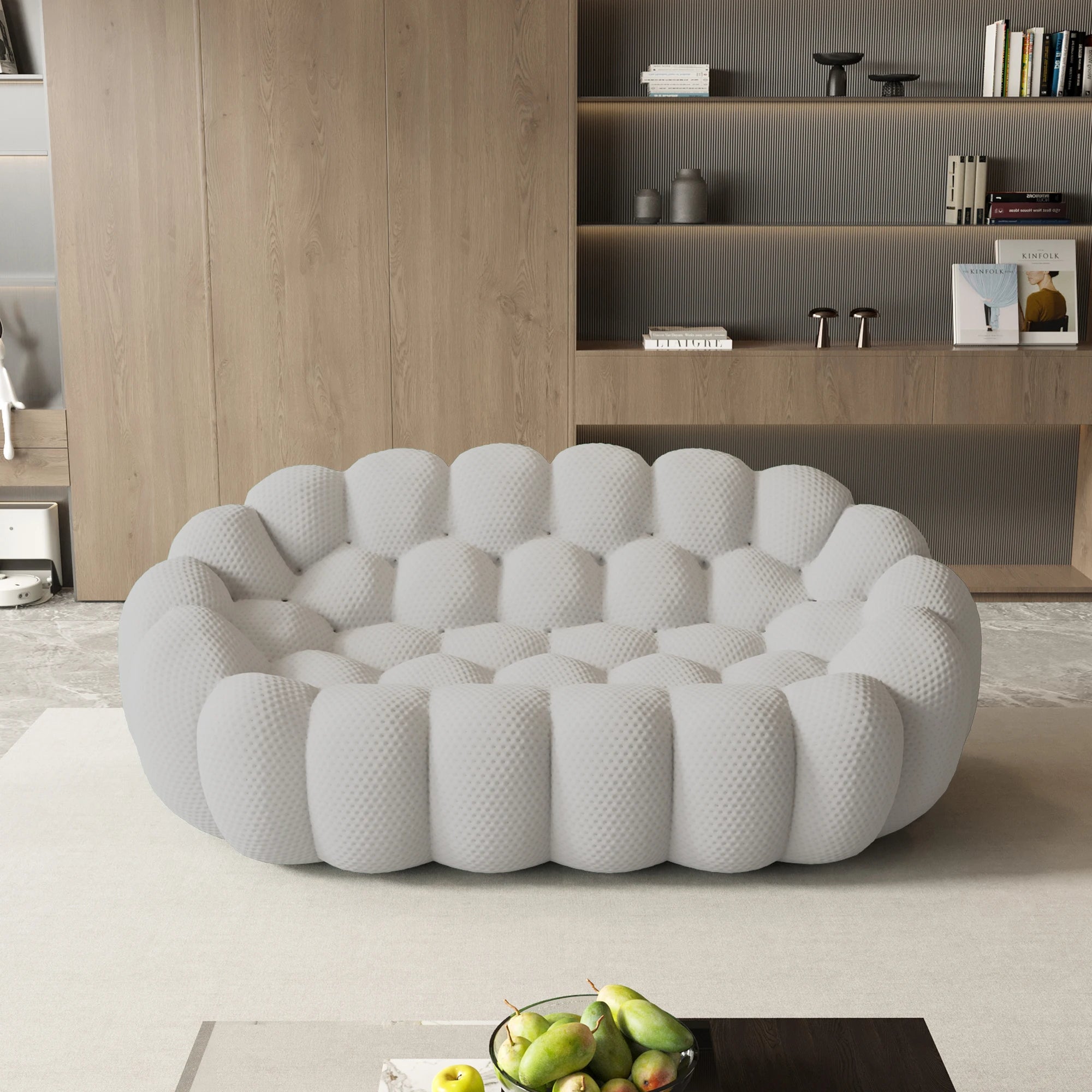 Curved Boneless Sofa Loveseat